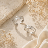 Mashha 925 Silver Flow Pattern Toe Ring Mashha