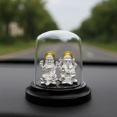 Mashha Pure Silver Lakshmi & Ganesha Idol