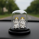 Mashha Pure Silver Lakshmi & Ganesha Idol Mashha