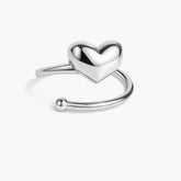 Silver Heart Ring (adjustable) Mashha