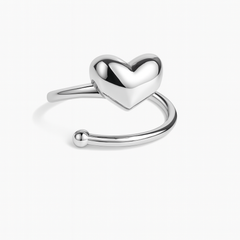 Silver Heart Ring (adjustable)