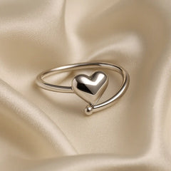 Silver Heart Ring (adjustable) Mashha