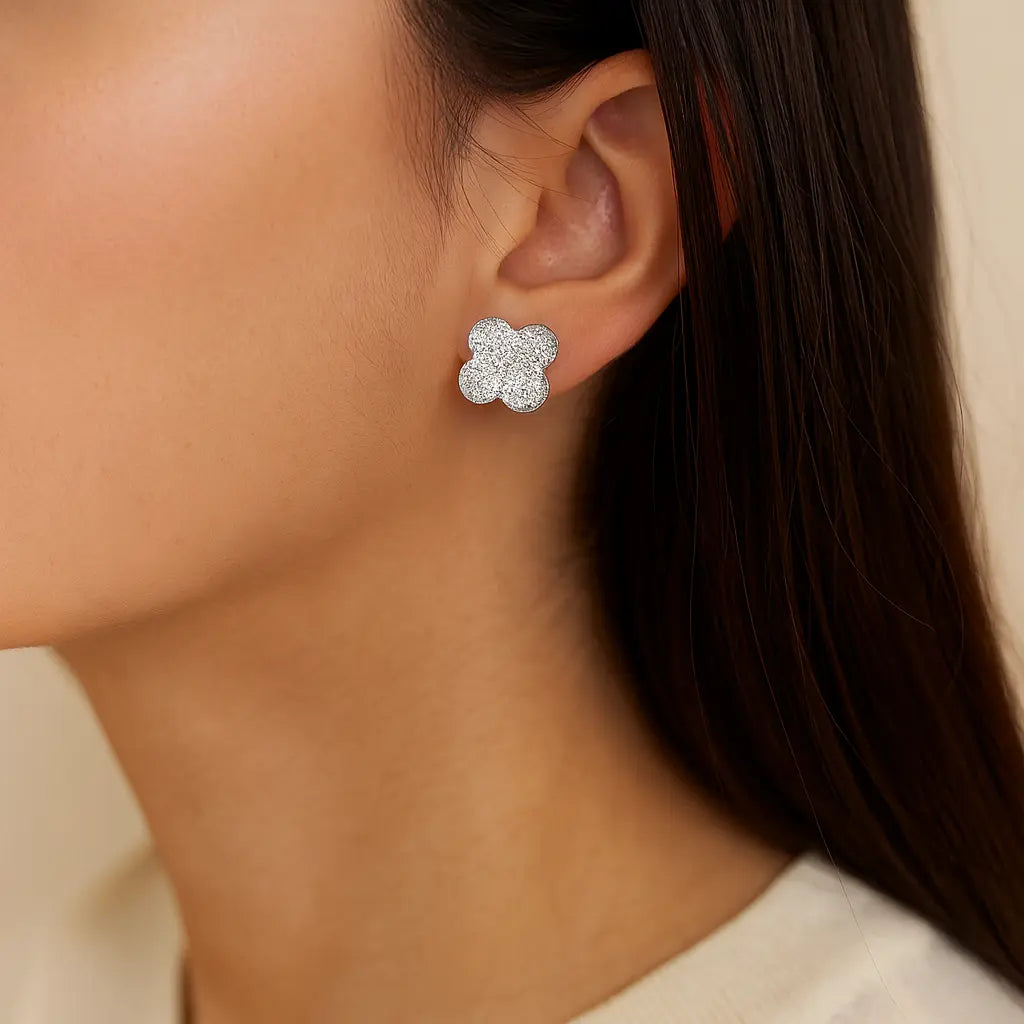 Mashha 925 Silver Phool Earrings Mashha