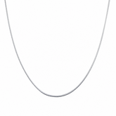 Chloe 925 Silver Rhodium Plated Sleek Snake Chain Mashha