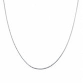 Chloe 925 Silver Rhodium Plated Sleek Snake Chain Mashha