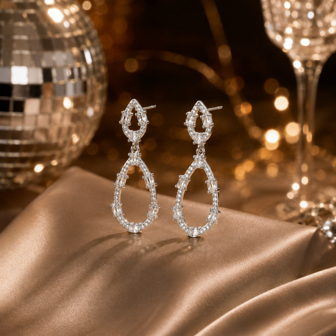 Mashha 925 Silver She Is Born Diva Earrings Mashha