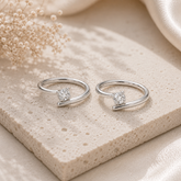 Mashha 925 Silver Elegant Twist Toe Ring Mashha