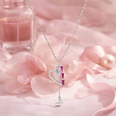Amora Heart Butterfly Necklace
