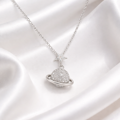 Mashha 925 Silver Cosmic Love Pendant |Anti tarnish| water-resistant |Luxury packaging