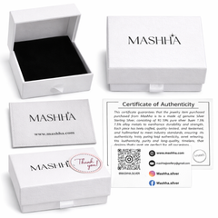 Mashha 925 Silver Rose Gold Heart Charm Bracelet