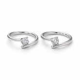 Mashha 925 Silver Elegant Twist Toe Ring