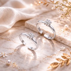 Mashha 925 Silver Classic Spark Toe Ring