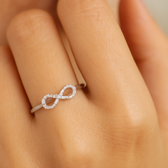 Mashha 925 Silver Infinity Ring (Adjustable) Mashha