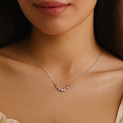 Silver Starlight Curve Pendant