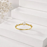 Mashha 925 Silver Pearl crown ring Mashha