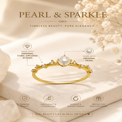 Mashha 925 Silver Pearl Beach ring