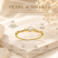 Mashha 925 Silver Pearl crown ring Mashha