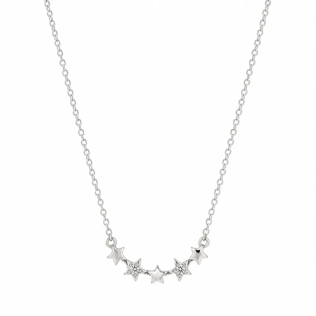 Silver Starlight Curve Pendant Mashha