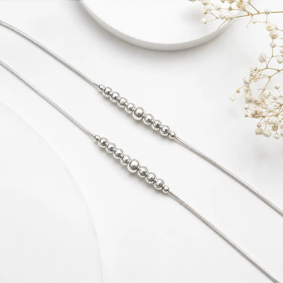 Mashha 925 Silver silvera Anklets Mashha