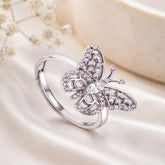 Mashha 925 silver Sparkwing Adjustable Ring Mashha