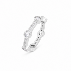 Celeste Dotted Zircon Band