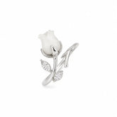Mashha 925 Silver Rosebud Adjustable Ring Mashha