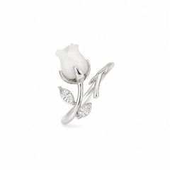 Mashha 925 Silver Rosebud Adjustable Ring Mashha