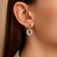 Halo Loop Drop Earrings