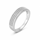 Silver Classic Band Ring Mashha