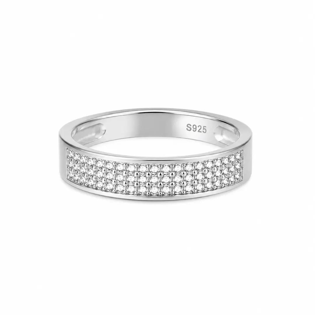Silver Classic Band Ring Mashha