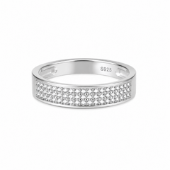Silver Classic Band Ring Mashha