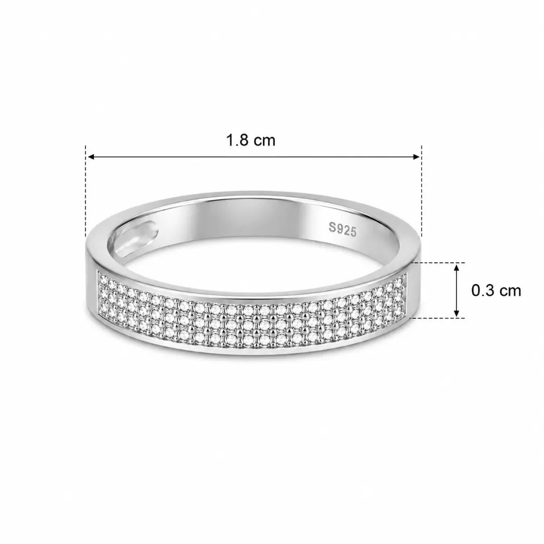 Silver Classic Band Ring Mashha