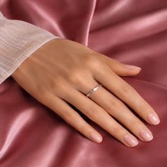 Silver Wave Band Ring Mashha