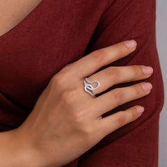 Entwined Elegance 925 Silver Ring