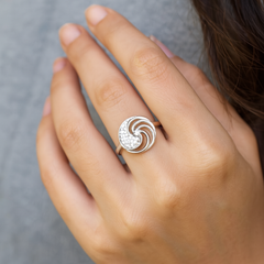 Celestial Swirl 925 Silver Ring