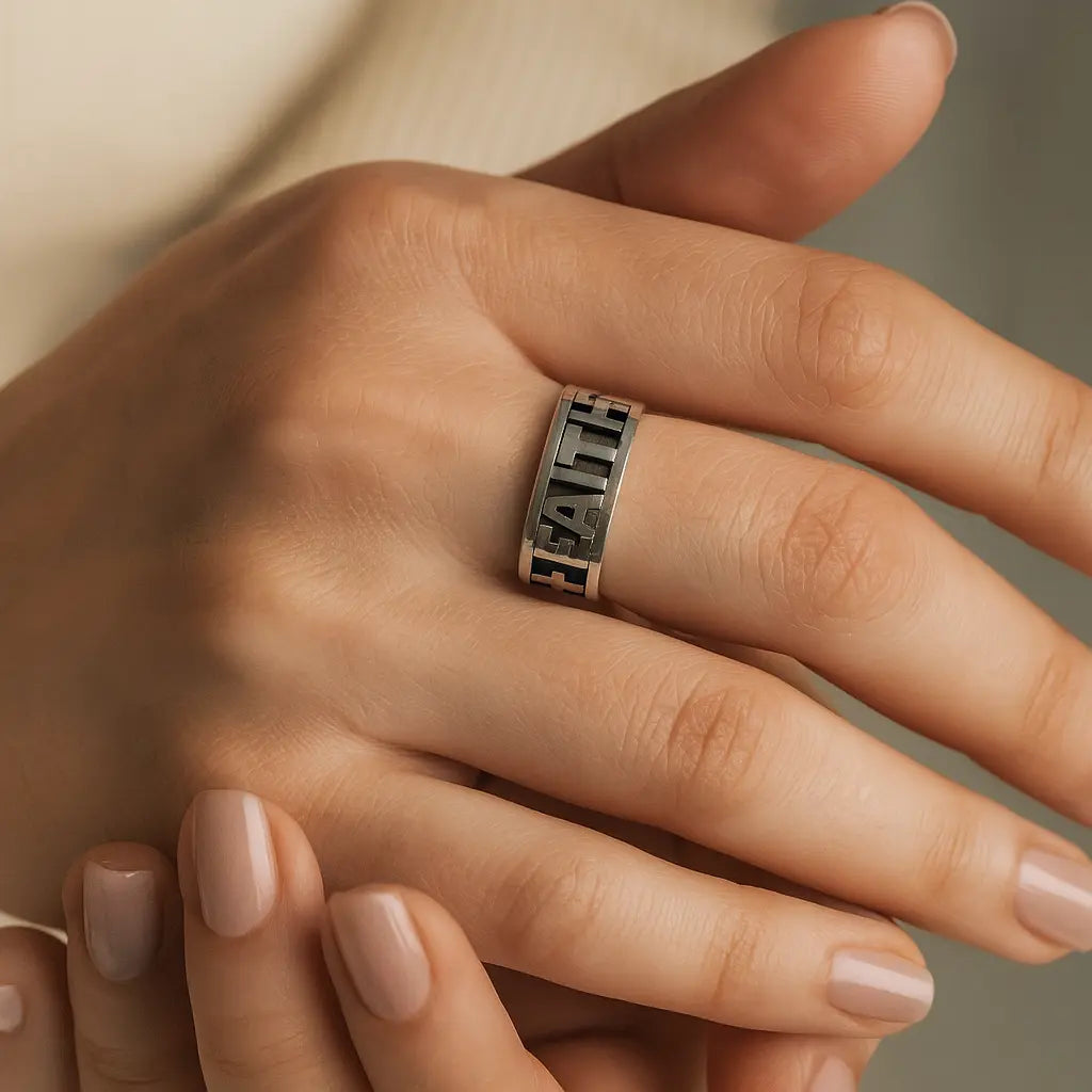 Dainty FAITH Cut-Out Band Mashha