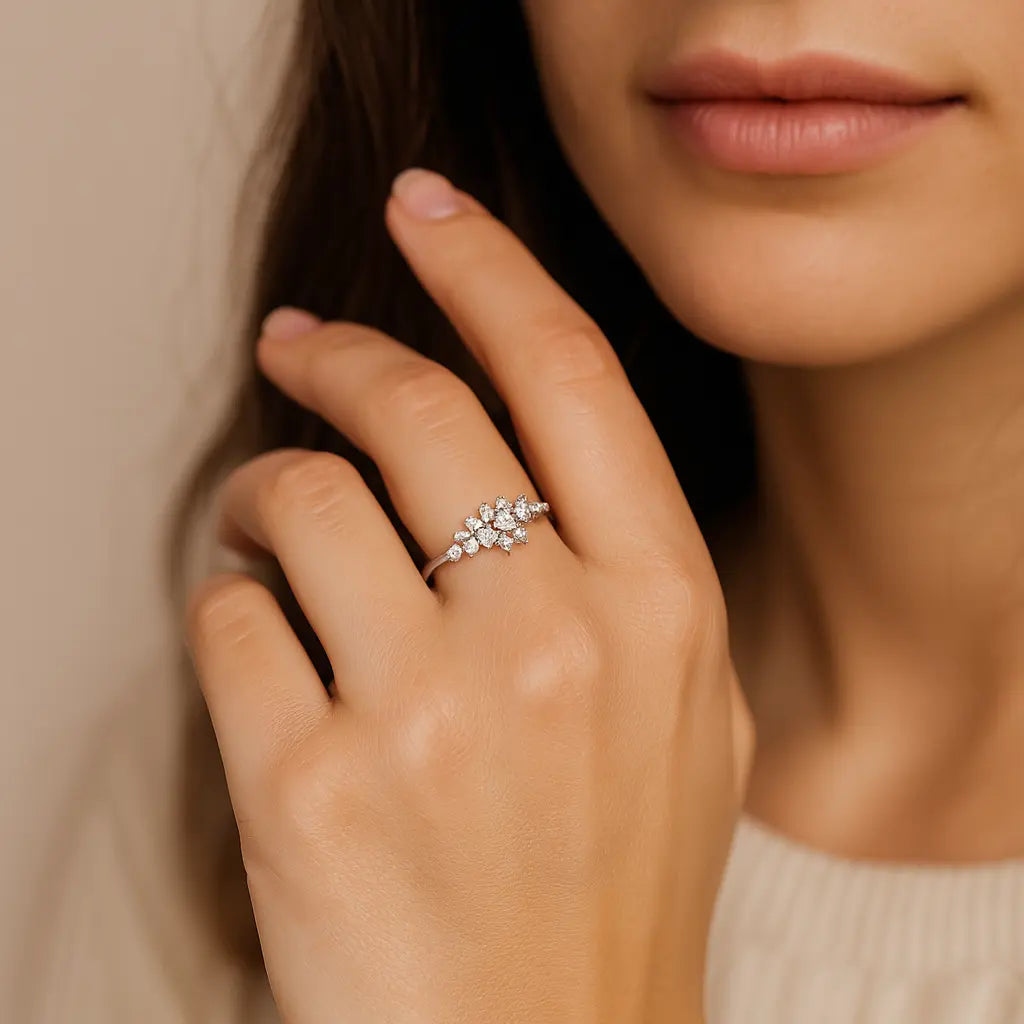 Radiant Stones Bloom Ring Mashha