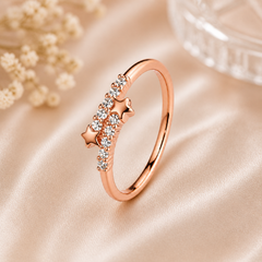 Mashha 925 Silver Celestia Starfall Ring