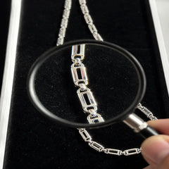 Mashha 925 Sterling Silver Titan Link Chain Mashha