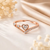 Mashha 925 Silver Celeste Heartline Ring Mashha