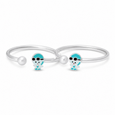 Mashha 925 Silver Cool Dude Design Silver Baby Kada