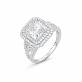 Mashha 925 Silver Rhodium Plated Regal Radiance Ring Mashha