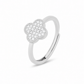 Mashha 925 Silver Van Cleef Ring (Adjustable)