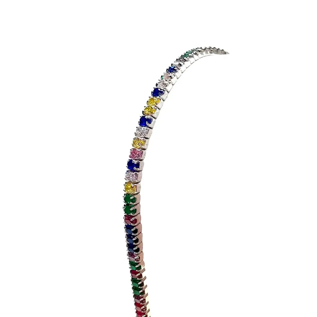 Rainbow Elegance Tennis Bracelet Mashha
