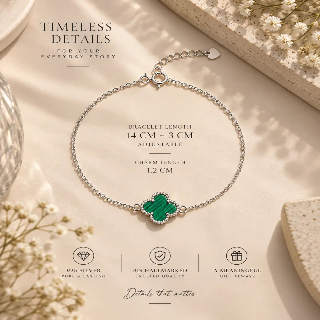 Matcha Coffee Clover Bracelet – Mashha Mashha