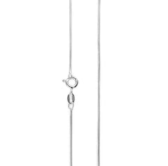 Chloe 925 Silver Rhodium Plated Sleek Snake Chain Mashha