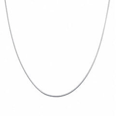 Chloe 925 Silver Rhodium Plated Sleek Snake Chain Mashha