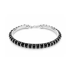 Mashha 925 Silver Classic Black Baby Kada Mashha