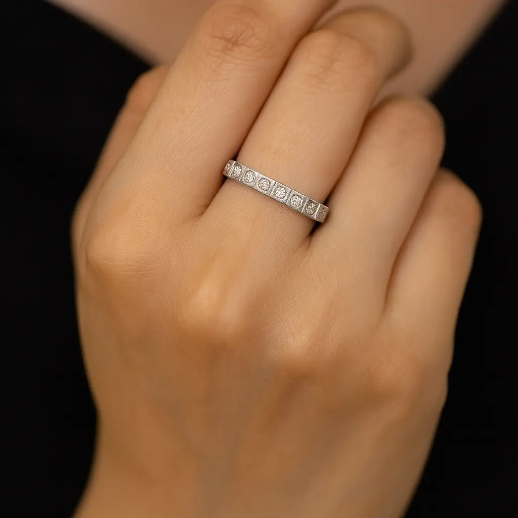 Silver Classic Eternity Ring Mashha