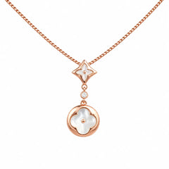 Mashha 925 Silver Clover Kiss Necklace Mashha